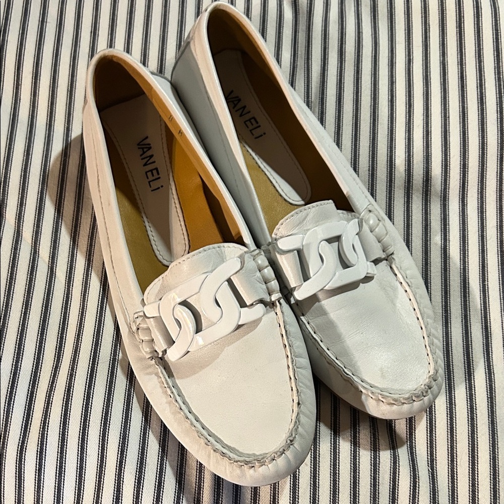 Vaneli Women's Classic Summer White Loafers